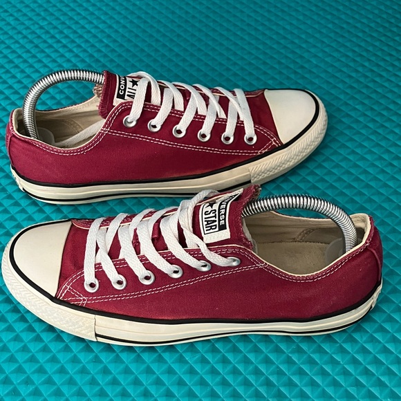 .CONVERSE CTAS Unisex Low Top Burgundy Canvas Shoes | 7M - 9W - Picture 1 of 11